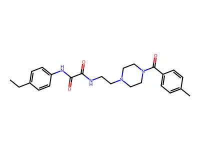 N1-(4-Ethylphenyl)-N2-[2-[4-(4-methylbenzoyl)-1-piperazinyl]ethyl]ethanediamide structure