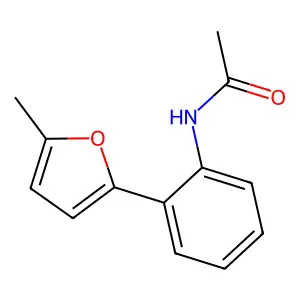N-[2-(5-甲基呋喃-2-基)苯基]乙酰胺 structure