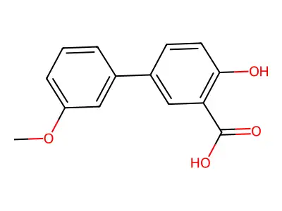 2-hydroxy-5-(3-methoxyphenyl)benzoic Acid structure