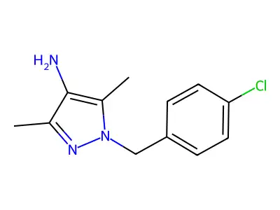 1-(4-Chlorobenzyl)-3,5-dimethyl-1H-pyrazol-4-amine structure