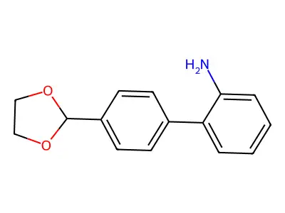 4'-[1,3]Dioxolan-2-yl-biphenyl-2-ylamine structure