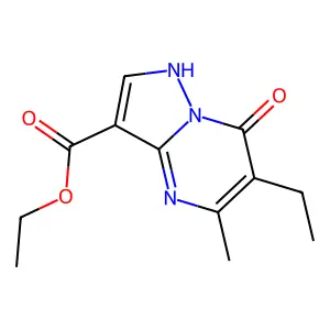 Ethyl 6-ethyl-5-methyl-7-oxo-1H,7H-pyrazolo[1,5-A]pyrimidine-3-carboxylate structure