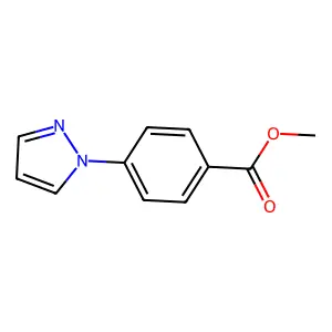 Methyl 4-(1H-pyrazol-1-yl)benzoate structure