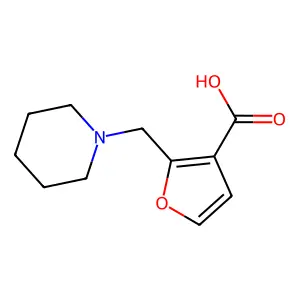 2-Piperidin-1-ylmethyl-furan-3-carboxylic acid structure