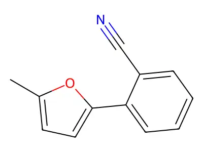 2-(5-Methylfuran-2-yl)benzonitrile structure