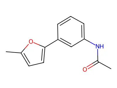 N-(3-(5-Methylfuran-2-yl)phenyl)acetamide structure
