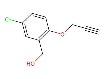 [5-Chloro-2-(2-propynyloxy)phenyl]methanol structure