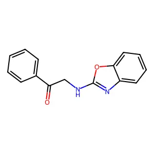 2-(2-Benzoxazolylamino)-1-phenylethanone structure