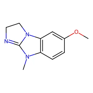 6-methoxy-9-methyl-2,9-dihydro-3H-imidazo[1,2-a]benzimidazole structure