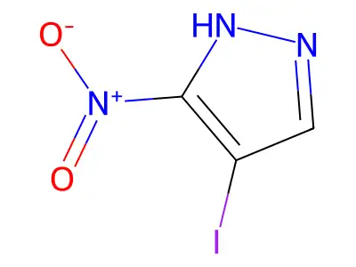 4-iodo-1H-pyrazole-3-carboxylic acid structure