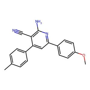 2-Amino-6-(4-methoxyphenyl)-4-(4-methylphenyl)pyridine-3-carbonitrile structure