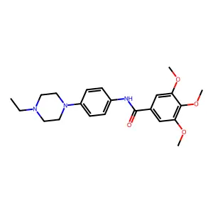 N-[4-(4-ethylpiperazin-1-yl)phenyl]-3,4,5-trimethoxybenzamide structure