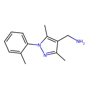 [3,5-dimethyl-1-(2-methylphenyl)-1H-pyrazol-4-yl]methanamine structure