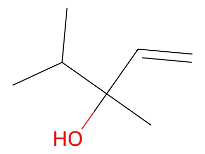 3,4-Dimethyl-1-penten-3-ol structure