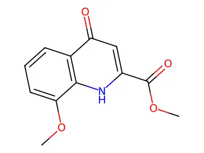 Methyl 4-hydroxy-8-methoxyquinoline-2-carboxylate structure