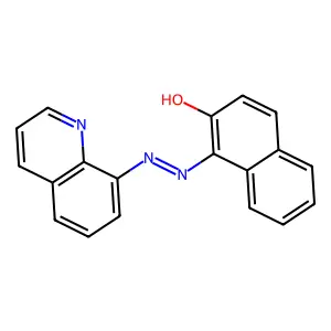 2-Naphthalenol, 1-(2-(8-quinolinyl)diazenyl)- structure