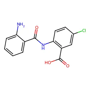 2-(2-Aminobenzamido)-5-chlorobenzoic acid structure