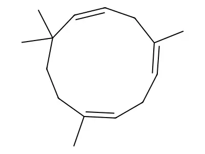 (Z,Z,Z)-1,5,9,9-Tetramethyl-1,4,7-cycloundecatriene structure