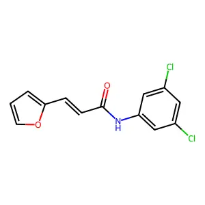 N-(3,5-dichlorophenyl)-3-(furan-2-yl)acrylamide structure