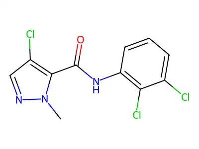 4-chloro-N-(2,3-dichlorophenyl)-1-methyl-1H-pyrazole-5-carboxamide structure