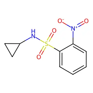 N-cyclopropyl-2-nitrobenzenesulfonamide structure
