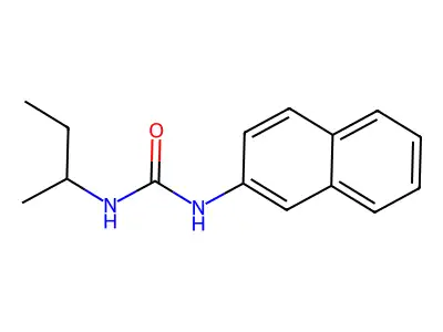 N-(1-Methylpropyl)-N'-2-naphthalenylurea structure
