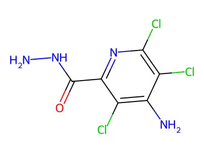 4-Amino-3,5,6-trichloropyridine-2-carbohydrazide structure