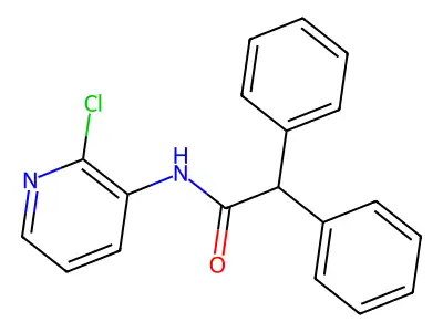 N-(2-chloropyridin-3-yl)-2,2-diphenylacetamide structure