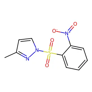 3-Methyl-1-(2-nitrophenyl)sulfonylpyrazole structure