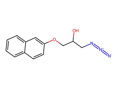 2-Propanol, 1-azido-3-(2-naphthalenyloxy)- structure