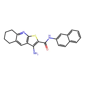 3-Amino-N-(2-naphthyl)-5,6,7,8-tetrahydrothieno(2,3-B)quinoline-2-carboxamide structure