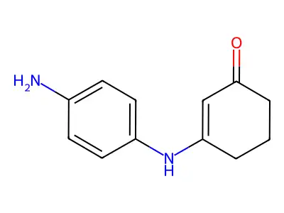 3-((4-Aminophenyl)amino)cyclohex-2-EN-1-one structure