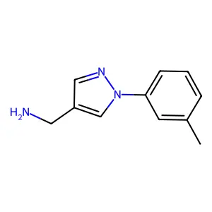 [1-(3-Methylphenyl)pyrazol-4-yl]methanamine structure