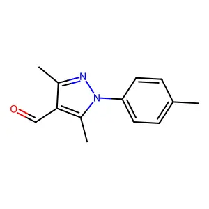 3,5-Dimethyl-1-(4-methylphenyl)-1H-pyrazole-4-carbaldehyde structure