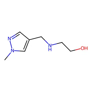 2-{[(1-methyl-1H-pyrazol-4-yl)methyl]amino}ethanol structure