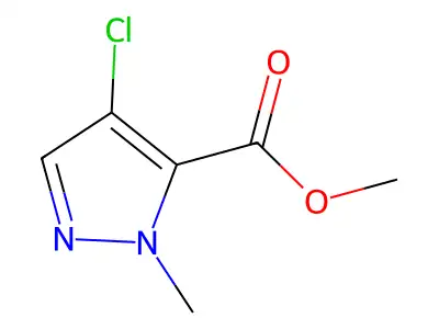 methyl 4-chloro-1-methyl-1H-pyrazole-5-carboxylate structure