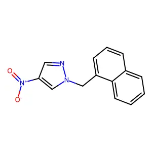 1-(naphthalen-1-ylmethyl)-4-nitro-1H-pyrazole structure