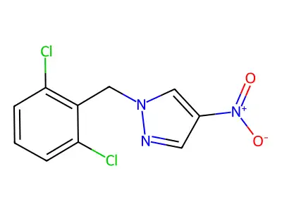1-(2,6-dichlorobenzyl)-4-nitro-1H-pyrazole structure
