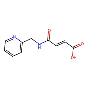 4-Oxo-4-(pyridin-2-ylmethylamino)but-2-enoic acid structure