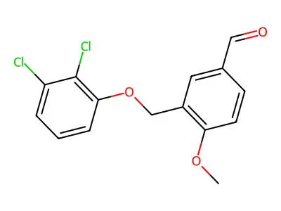 3-[(2,3-Dichlorophenoxy)methyl]-4-methoxybenzaldehyde structure