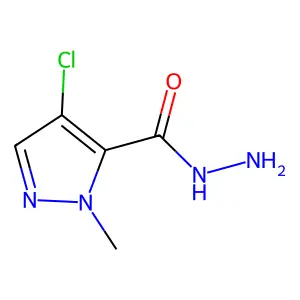 4-氯-1-甲基-1H-吡唑-5-甲酰肼 structure