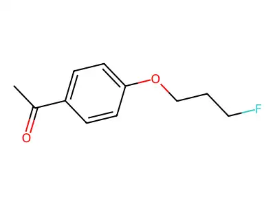 1-[4-(3-Fluoropropoxy)phenyl]-1-ethanone structure