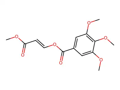 Methyl 3-(3,4,5-trimethoxybenzoyloxy)prop-2-enoate structure