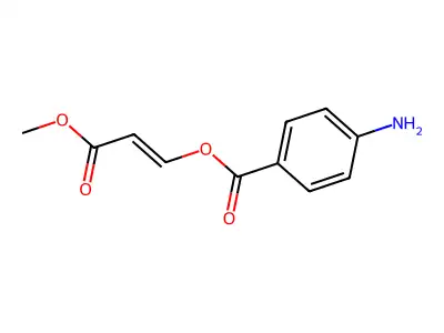 Methyl 3-(4-aminobenzoyloxy)prop-2-enoate structure