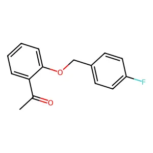 1-(2-((4-Fluorophenyl)methoxy)phenyl)ethanone structure