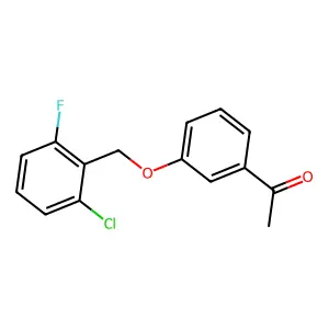 1-{3-[(2-Chloro-6-fluorobenzyl)oxy]phenyl}-1-ethanone structure