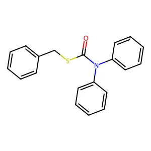 S-Benzyl diphenylcarbamothioate structure