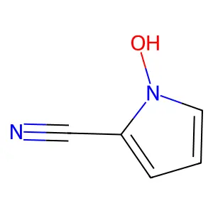 1-Hydroxypyrrole-2-carbonitrile structure
