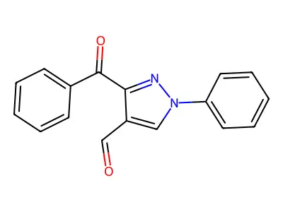 1H-Pyrazole-4-carboxaldehyde, 3-benzoyl-1-phenyl- structure