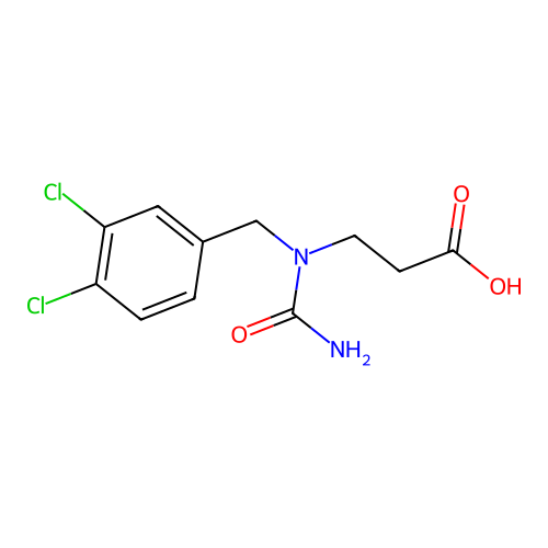beta-Alanine, N-carbamoyl-N-(3,4-dichlorobenzyl)- structure